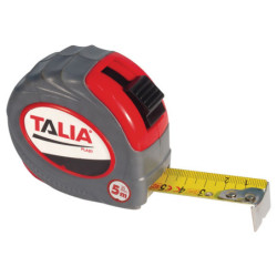 QUINTUPLE METRE BOITIER ROUGE BI-MATIERE 25MM