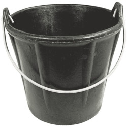 SEAU CAOUTCHOUC ARME 12 LITRES ALLEGE