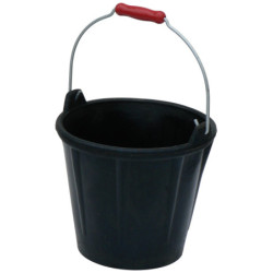 SEAU CAOUTCHOUC ARME 12 LITRES ALLEGE POIGNEE PRO