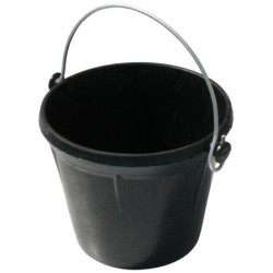 SEAU CAOUTCHOUC ARME 12 LITRES OREILLES EXTERIEURES