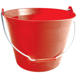SEAU PLASTIQUE ROUGE 11...