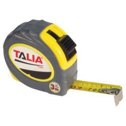 TRIPLE METRE BOITIER JAUNE BI-MATIERE 19MM