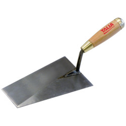 TRUELLE LISSEUSE BOUT CARRE SOUDEE 18CM MANCHE BOIS