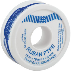 Ruban PTFE Olifan spécial gros diamètre - Geb - 19mm - 12m - 0.2mm