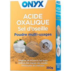 Acide oxalique - Onyx - 350g - Consistance : Poudreuse - Conditionnement : Boîte
