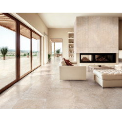 Carrelage Interieur - Grès cérame rectifié Ragno Travertino 60x60 cm - BEIGE - 1,08 m2 / Bte