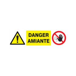 ACCES INTERDIT/DANGER AMIANTE 330x120mm