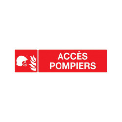 ACCES POMPIERS 330x75mm