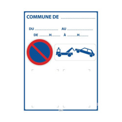 AFFICHAGE D'ARRETE MUNICIPAL 800X600mm