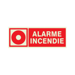 ALARME INCENDIE LUMINESCENT 330x200mm