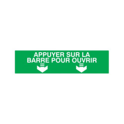 APPUYER SUR LA BARRE POUR OUVRIR 330x120mm