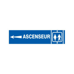 ASCENSEUR FLECHE A GAUCHE 330x120mm