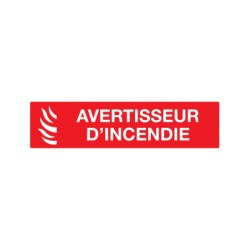 AVERTISSEUR D' INCENDIE 200x52mm