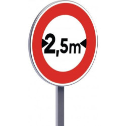 B11 850 C2 interdiction si largeur supérieure à….