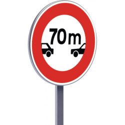 B17 850 C2 interdiction aux véhicules de circuler sans distance de sécurité