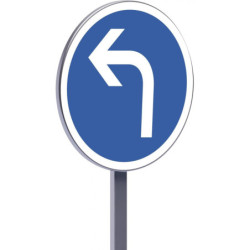 B21c2 450 C2 direction obligatoire à la prochaine intersection à gauche