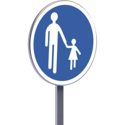 B22b 450 C1 chemin obligatoire pour piétons