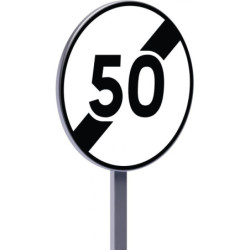 B33 850 C1 fin de limitation de vitesse à 50km/h