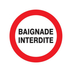 BAIGNADE INTERDITE D.180mm