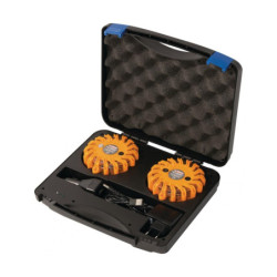 BALISES LED (VALISE 2 PCS)  RECHARGEABLES + MAGNETIQUES