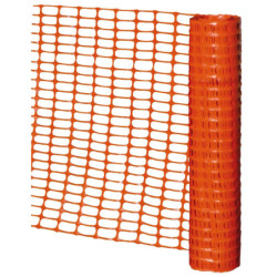 BARRIERE DE SIGNALISATION PLASTIQUE ORANGE 1MX50ML