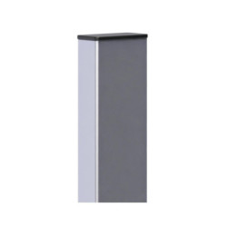 BOUCHON NOIR POUR POTEAU 80X40MM