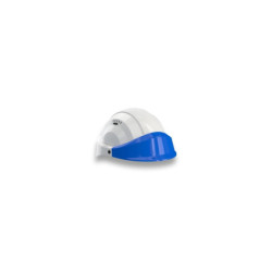 CASQUE "ORIZON" BLANC VISIERE BLEUE