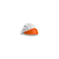 CASQUE "ORIZON" BLANC VISIERE ORANGE