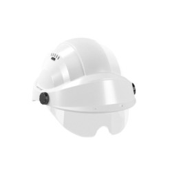 CASQUE "ORIZON" BLANCHE VISIERE BLANCHE AVEC LUNETTE