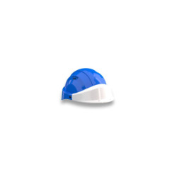 CASQUE "ORIZON" BLEU VISIERE BLANCHE