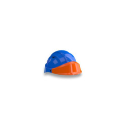 CASQUE "ORIZON" BLEU VISIERE ORANGE