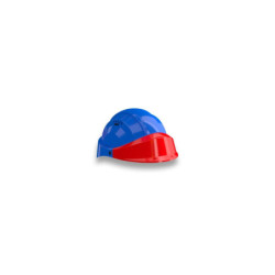 CASQUE "ORIZON" BLEU VISIERE ROUGE