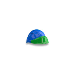 CASQUE "ORIZON" BLEU VISIERE VERTE