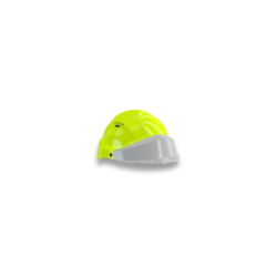 CASQUE "ORIZON" FLUO JAUNE VISIERE GRISE