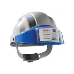 CASQUE "ORIZON" GRIS VISIERE BLEUE