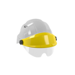 CASQUE "ORIZON" GRIS VISIERE JAUNE AVEC LUNETTE