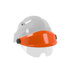 CASQUE "ORIZON" GRIS VISIERE ORANGE AVEC LUNETTE