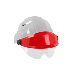 CASQUE "ORIZON" GRIS VISIERE ROUGE AVEC LUNETTE