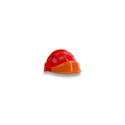CASQUE "ORIZON" ROUGE VISIERE ORANGE
