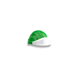 CASQUE "ORIZON" VERT VISIERE BLANCHE
