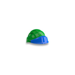 CASQUE "ORIZON" VERT VISIERE BLEUE