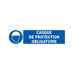 CASQUE DE PROTECTION OBLIGATOIRE 330x120mm