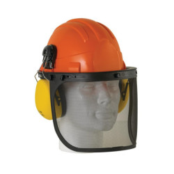 CASQUE FORESTIER "OPALE" ORANGE