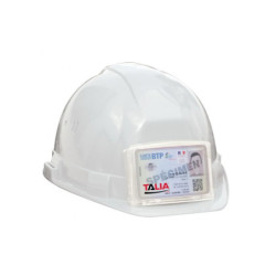 CASQUE OCEANIC BLANC RB40 AVEC PORTE BADGE