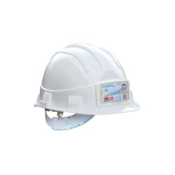 CASQUE OPALE BLANC RB40 AVEC PORTE BADGE