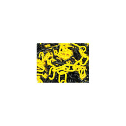 CHAINE PLASTIQUE JAUNE/NOIR Nø10 (ML)