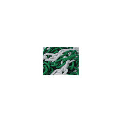 CHAINE PLASTIQUE VERTE/BLANCHE Nø8 (ML)