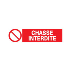 CHASSE INTERDITE 330x200mm