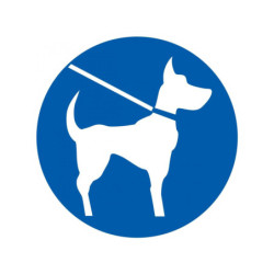 CHIEN EN LAISSE OBLIGATOIRE D.180mm