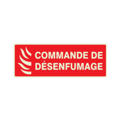 COmmANDE DE DESENFUMAGE LUMINESCENT 330x120mm